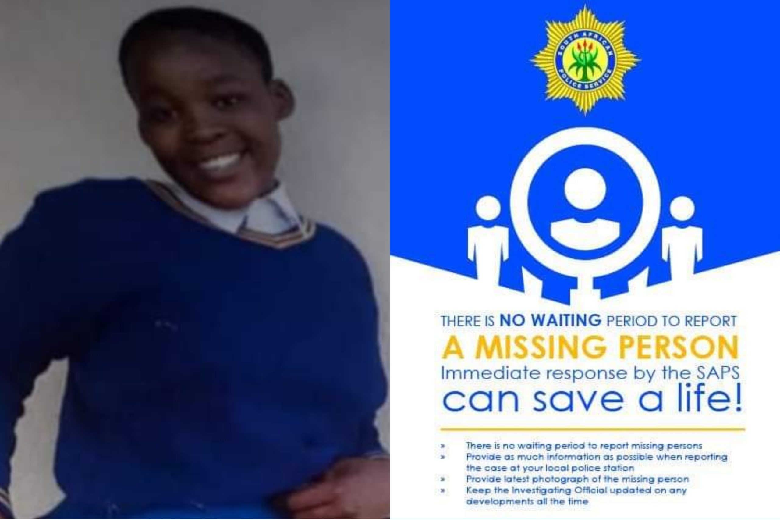 Polisie op soek na vermiste tienermeisie (Foto: The South African Police Service, Facebook)