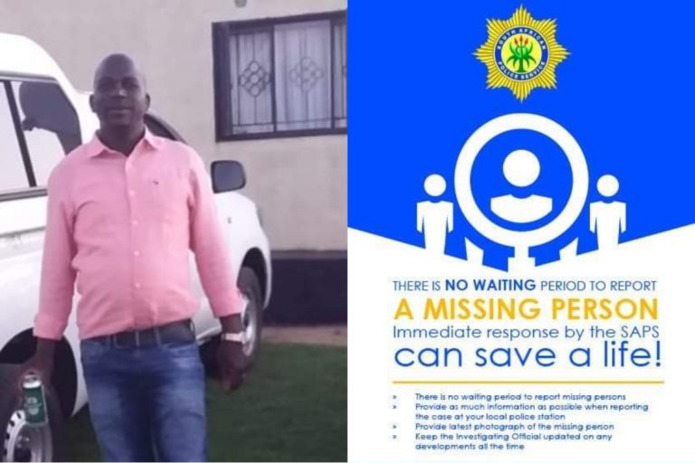 Polisie op soek na vermiste man (Foto: The South African Police Service, Facebook)