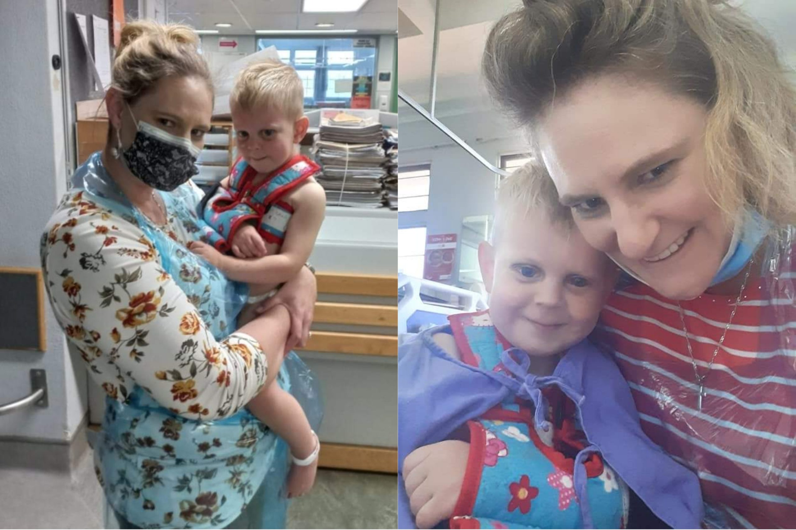 Klein Daniel Kerswell (2) herstel goed na fratsongeluk (Foto: Facebook)