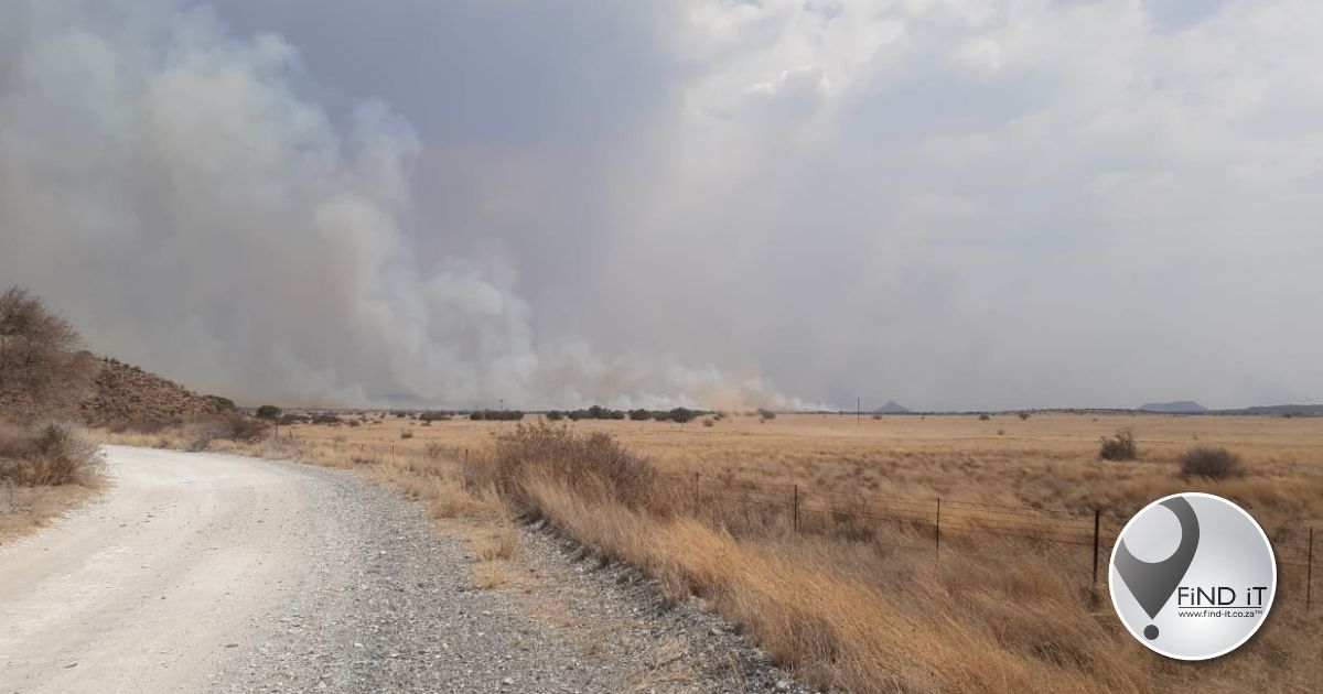 Vuur spring N12 na Magersfontein Safari’s