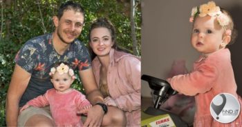 Klein Isabella het haar engelvlerkies gekry