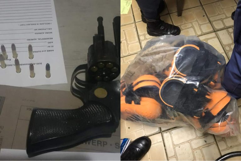 Vermeende onwettige myners vas oor vuurwapens en ammunisie