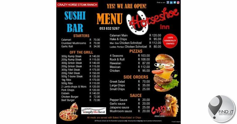 Horseshoe Inn - ja, ons is oop