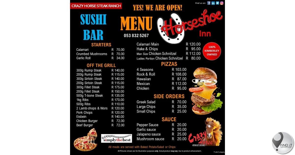 Horseshoe Inn - ja, ons is oop