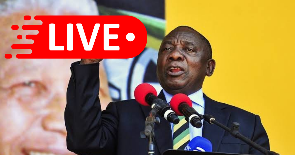 President Ramaphosa het Suid-Afrikaners Sondagaand toegespreek.