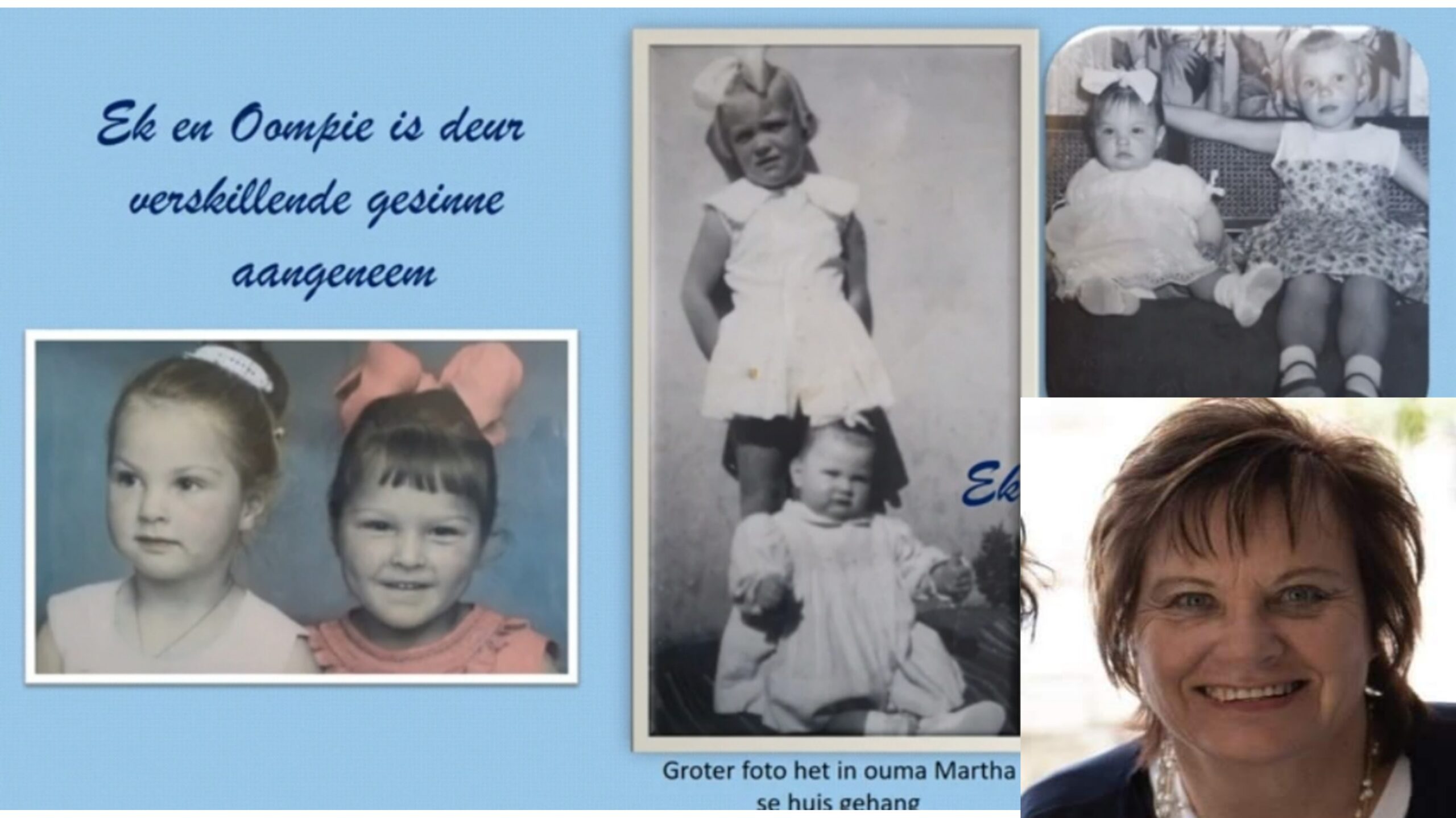 Vrou vind ná 55 jaar biologiese familie