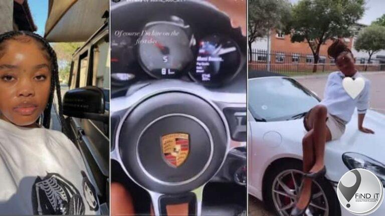 Matrikulant daag met Porsche by skool op