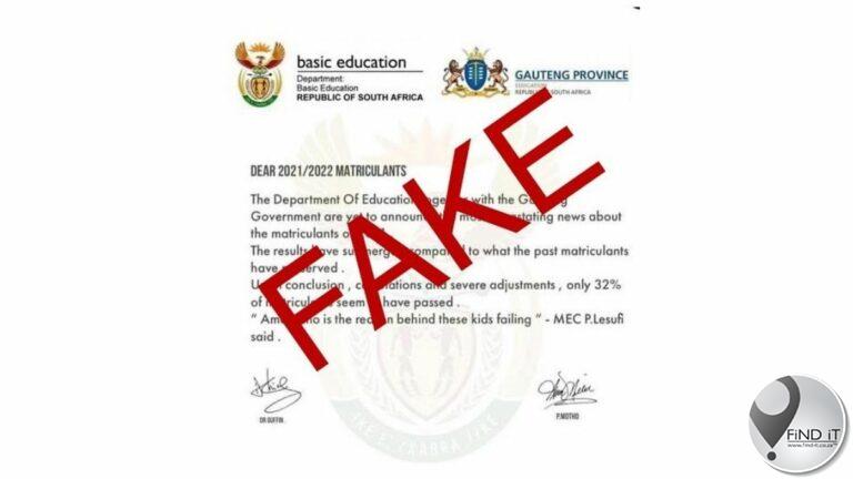Slaagsyfer vir Gauteng-matrikulante fopnuus