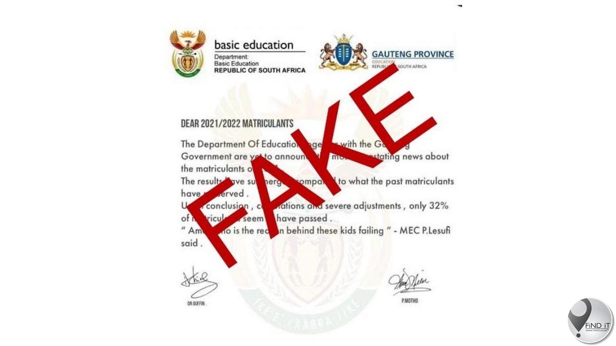 Slaagsyfer vir Gauteng-matrikulante fopnuus
