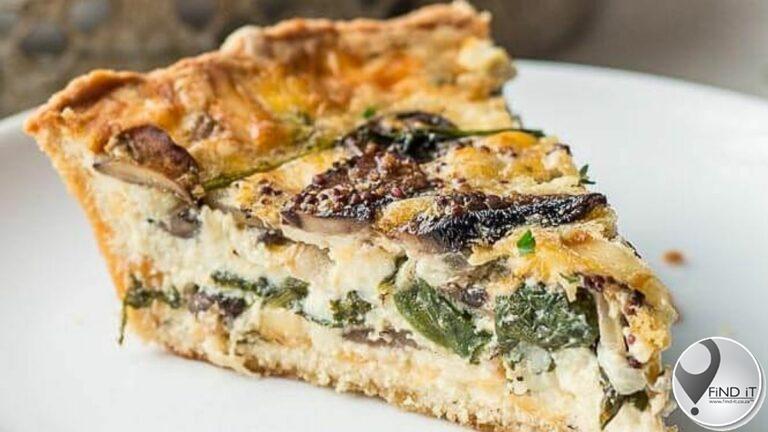 Spinach & Mushroom Quiche