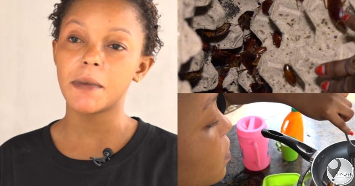 Woman eats and sells crunchy cockroaches