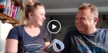 Dogter laat pa skaterlag in 'skoolvideo' (Foto: Skermgreep uit die video)