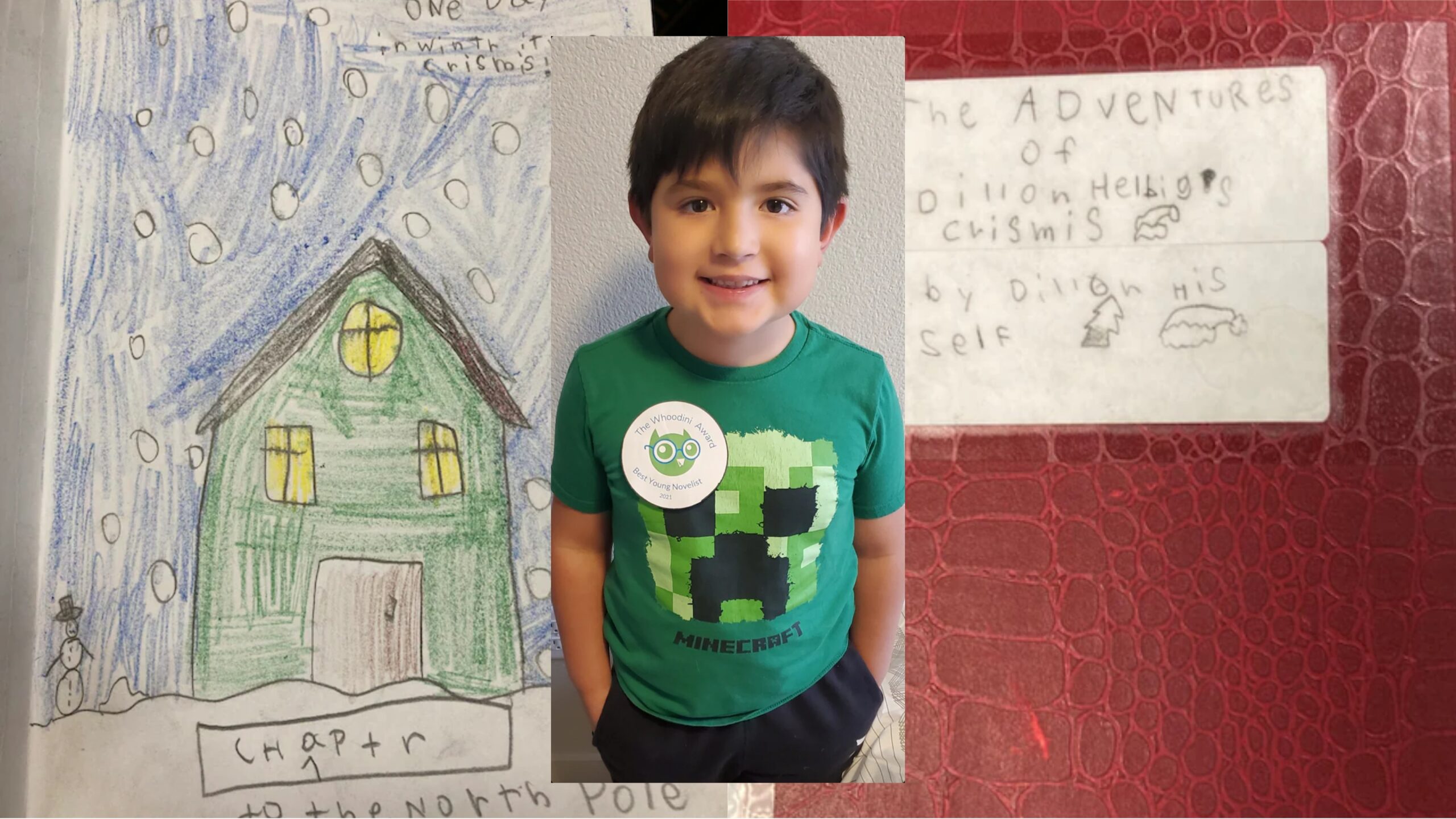 Seuntjie (8) skryf sy eie boek en steek dit in biblioteek weg vir mense om te lees (Foto: The Washington Post)