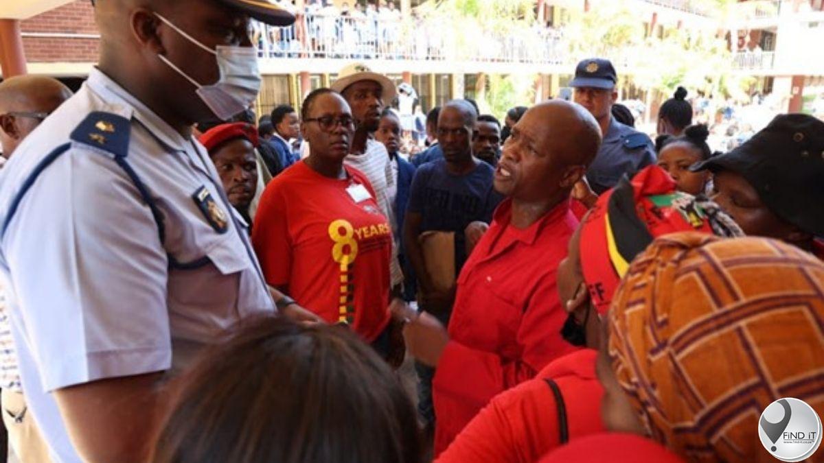 Police remove the EFF from Durban school after scuffle breaks out over racism allegations