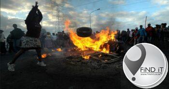 Sewe mans vas vir openbare geweld in die Vrystaat