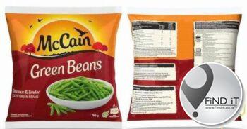 McCain-groenbone en Spar-handelsmerk bevrore 'stir fry' kan klein glasstukke bevat
