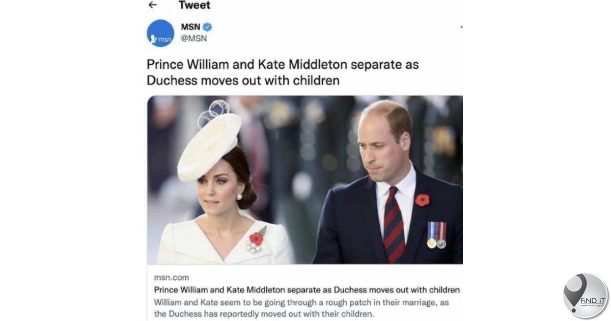 'Prins William en Kate Middleton skei' - misleidende artikel jaag spoke op