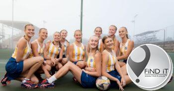FOTO: Oranje se eerste netbalspan is van links Karla Victor, Lea Cronjé, Zanelle Jansen van Rensburg, Jana Rheeder, Jazelle Strydom (k), Mienke Delport, Reese Thompson, Marguerite Cronjé, Roline Louw en en Amy Fröhlich.