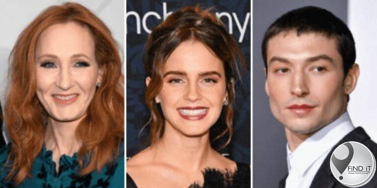 Emma Watson gekritiseer oor kritiek op JK Rowling terwyl sy Ezra Miller-bewerings ignoreer