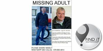 Bejaarde man met Alzheimers vermis