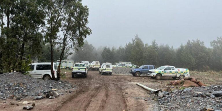 Dodetal by Krugersdorp myn styg na 21