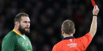 Springbok-plaasvervanger Thomas du Toit geskors na rooi kaart