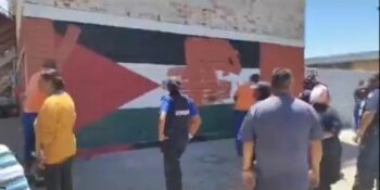 Kaapstad gekritiseer na muurskildery van Palestynse vlag toegeverf word