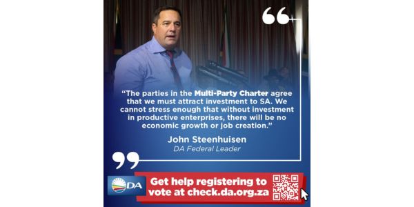 The Multi-Party Charter achieved consensus on creating jobs